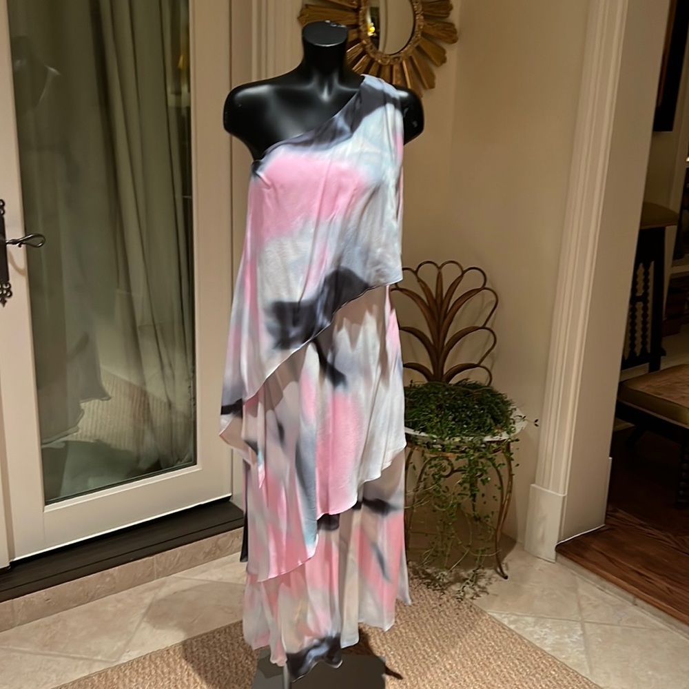 Halston One-shoulderMaxi dress